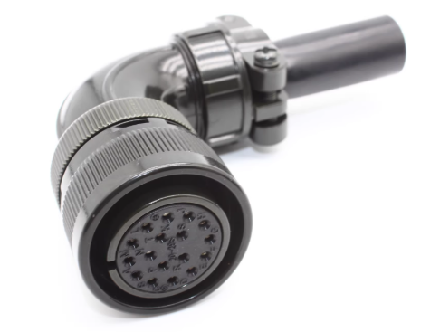 17-core Servo Motor Connector Aviation Plug with US Military Standard and Silver Gold Plated Pins