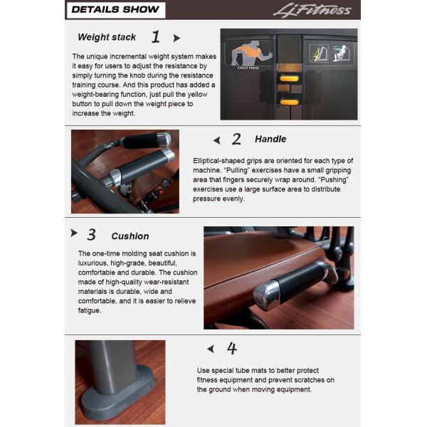 Luxury Seated Heavy Duty Gym Equipment , Leg Press Machine Beautiful Design