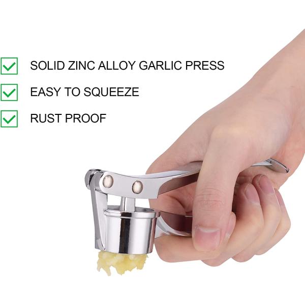 Multi Kitchen Grater Stainless Steel Zinc Alloy Manual Garlic Press Kitchen Gadgets