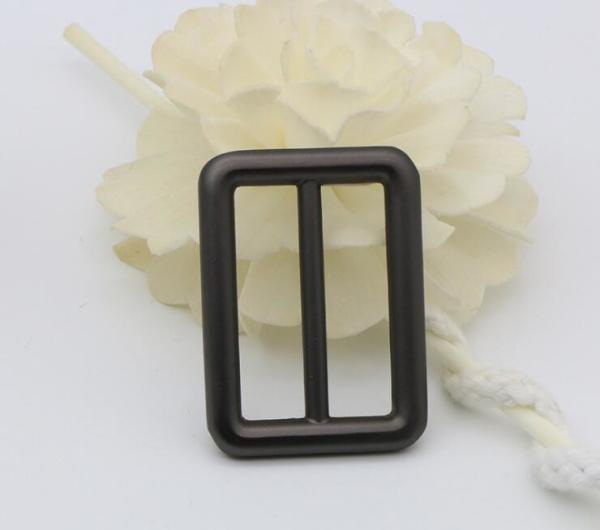 China supply gunmetal color 31.6 mm slide adjuster metal buckle for bags