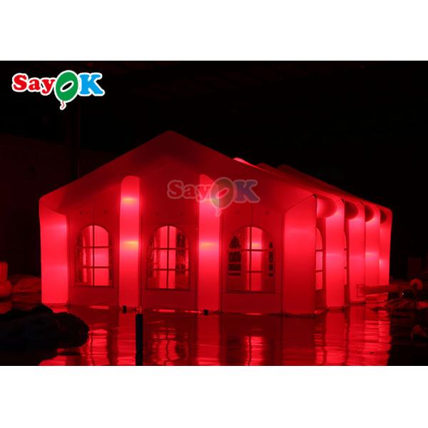 Custom Outdoor Inflatable Tent Party Night Club Structure Inflatable Bar Tent White Color