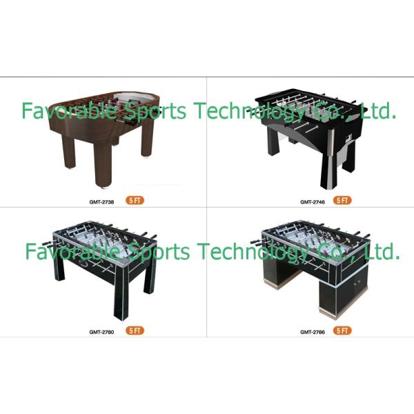 Chromed Steel Rod Deluxe 5FT Football Table Wooden Soccer Table For Indoor