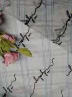 O teste padrão da letra do OEM reuniu Mesh Fabric Printed Tulle Lace