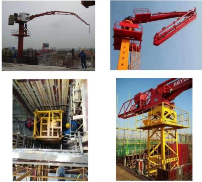 HGY24-3 Floor Concrete Placing Boom could inner climbing inside the buildings