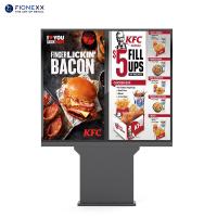 Sinalização digital 55 polegadas Drive Outdoor através do painel de menu para restaurante ao ar livre