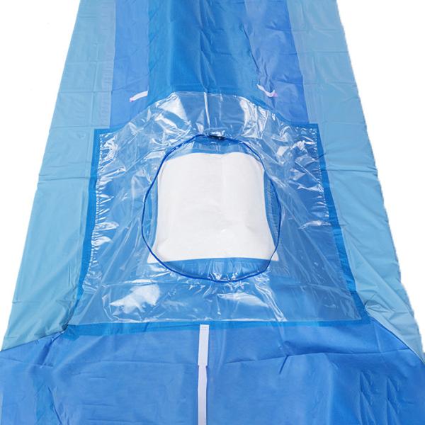 Nonwoven Fabric Sterile Surgical Drapes 20 X 20 Inch In Blue Color For Hospital Use