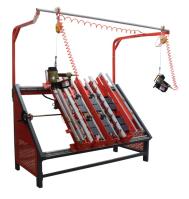 Máquina para hacer bloques de paletas de madera, máquina para clavar paletas, mesa para clavar paletas de madera neumática