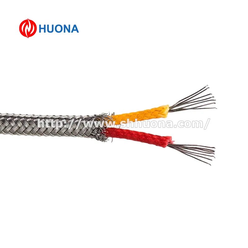 Tailor Made Thermocouple Extension Cable With PVC Fiberglass Rubber PTFE Insulation