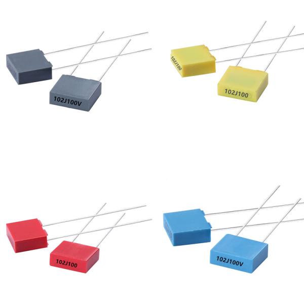 0.0022 UF DC Film Capacitor MKT Polyester 100 Vdc Pitch 5mm