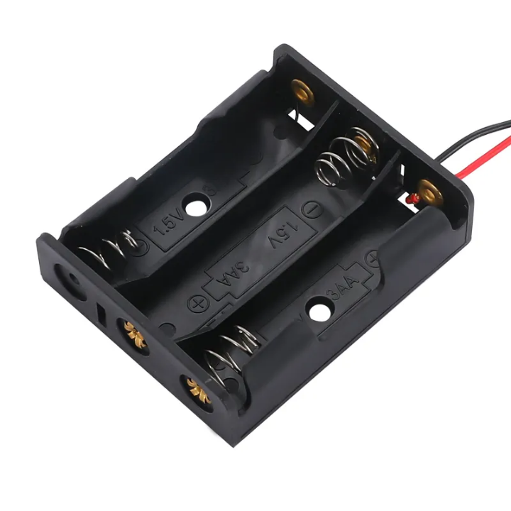 3AA battery holder with 15cm wire, open type