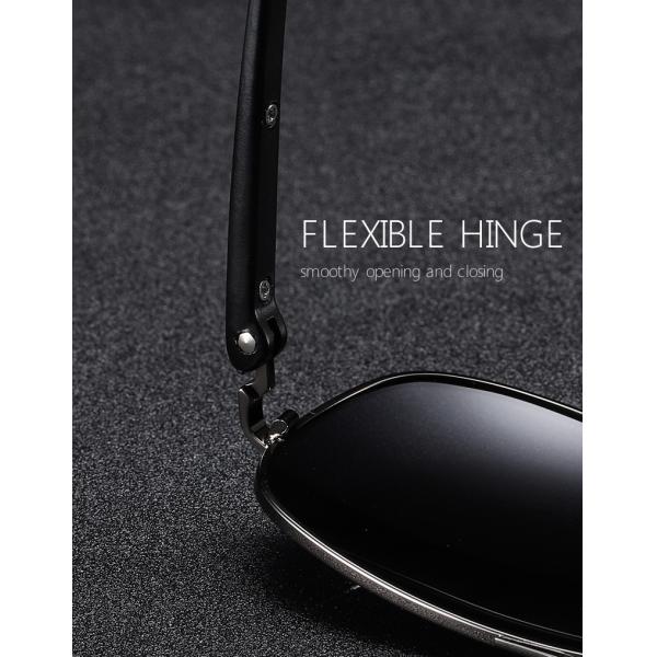 Unique Trending Uv400 Polarized Sunglasses BSCI Square Ocean Lens