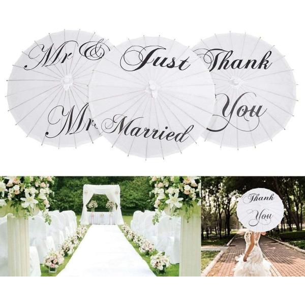 Диаметр украшений 84cm зонтика парасоля свадьбы белой бумаги Bridal