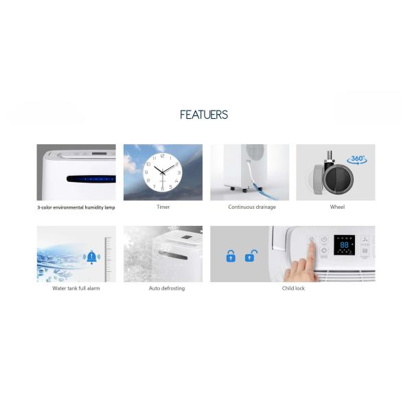 20L/D Factory Price High Quality Air Dryer Home Basement Laundry Drying Dehumidifier