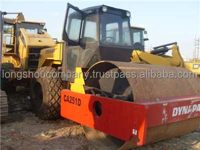 Used CA251d Rollers 1800 Working Hours Dynapac Single Drum Vibratory Roller