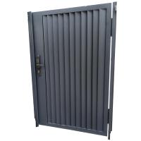Entrée forgée décorative Portes en fer forgé Processus de fleurs de flexion personnalisé