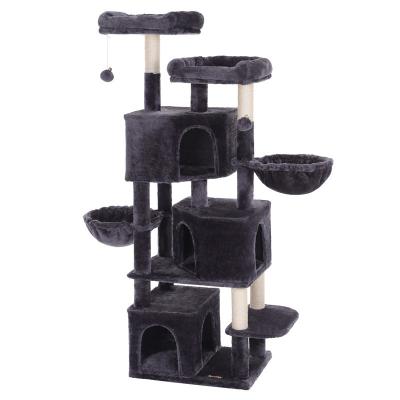 Tall Skinny Simple Songmics Cat Tree Platform 55X40X164 Cm Particle Board Material