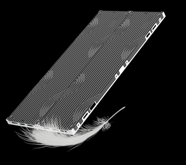 1000×500mm Paper Thin LED Screen Lightweight Front Access LED Screen