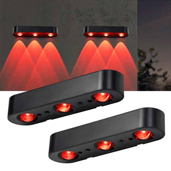 Easy Installation Solar Fence Light with Warm White RGB Light Color and Monocrystalline Silicon Solar Panel