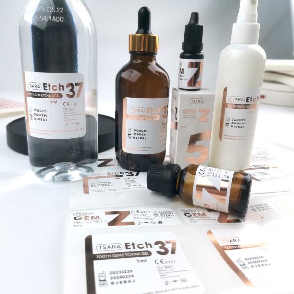 Pegatinas de vinilo con lámina dorada, impermeables, personalizadas, etiquetas de vinilo transparentes para embalaje