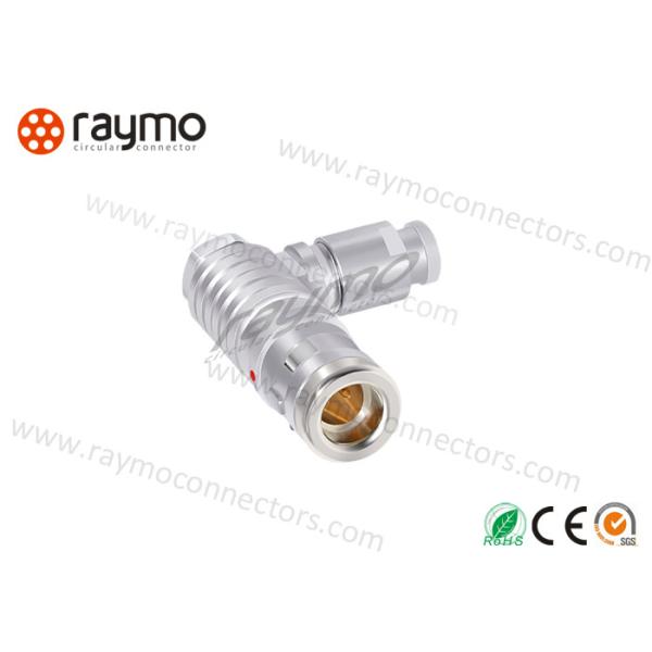 Watertight Vacuum FPG Electrical Push Pin Connectors Right Angle Plug