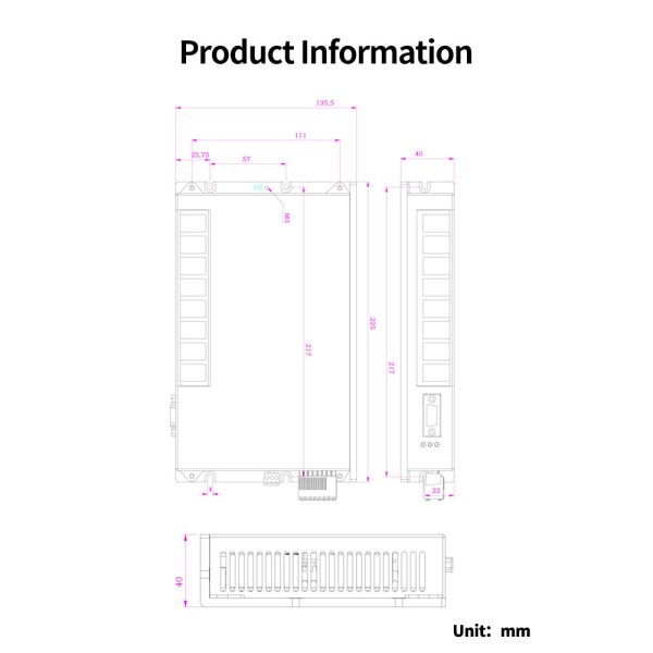 48V 100A RS485 RS232 CANopen Communication Robot AGV Servo Driver