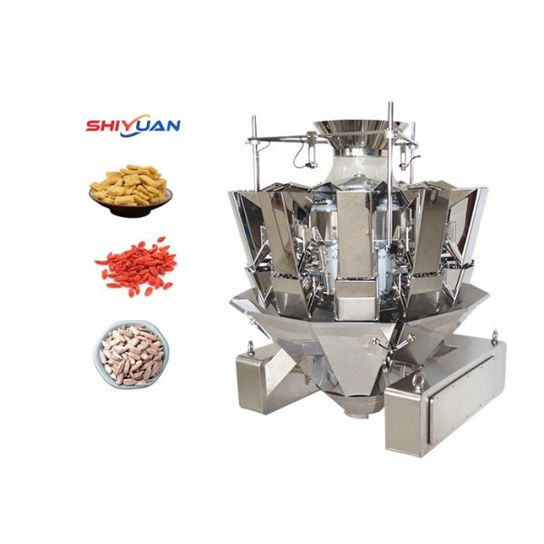 10 Heads Fully Automatic Nut Food Multi Head Combination Weigher Machine