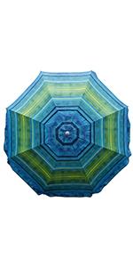 Portable Beach Umbrella With Sand Anchor, Tilt Pole, Carry Bag, Air Vent, Heavy Duty Wind Portable