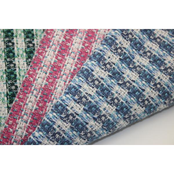 New Design Cheap 100 Polyester Tweed Embroidery Fabric for  Winter Women's Coat Clothing