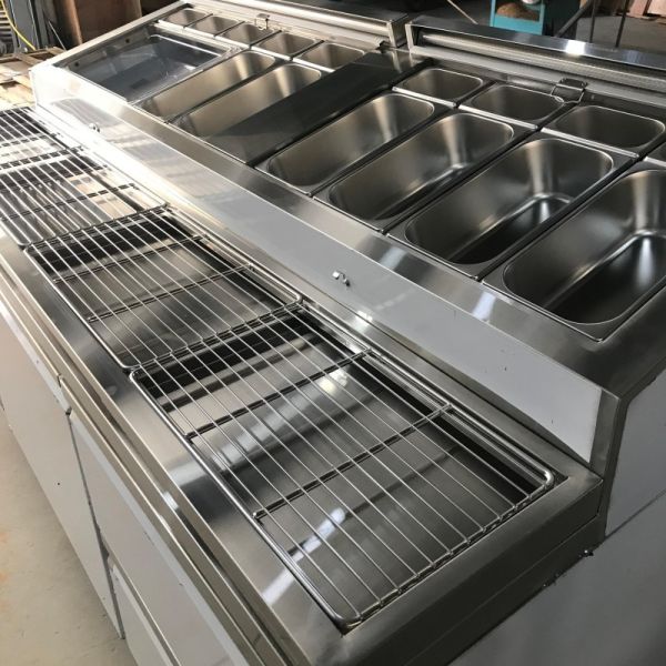 Double Door Refrigerated Pizza Working Table for Kitchen Equipment