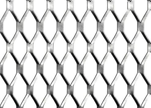 Light Duty Aluminum Expanded Metal Mesh Decorative For Exterior Wall Cladding