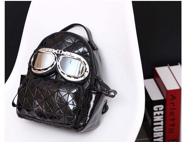 2016 new Backpack female Korean fashion personality solid color glasses bags