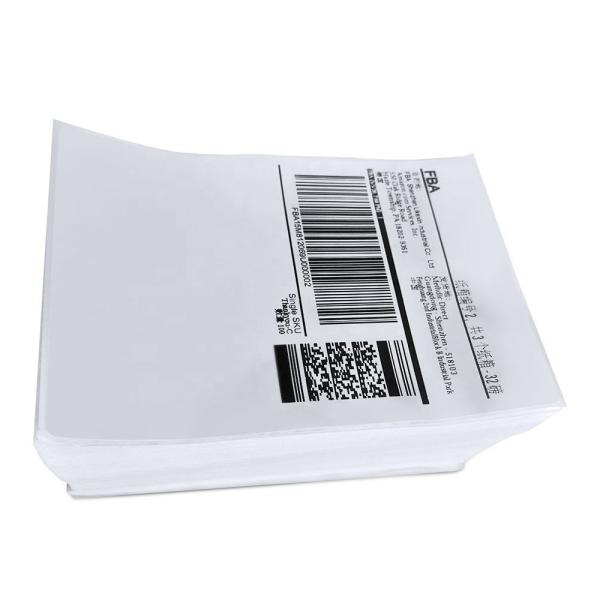 Oil Resistant Thermal Adhesive Labels Custom Sizes Thermal Roll Labels White