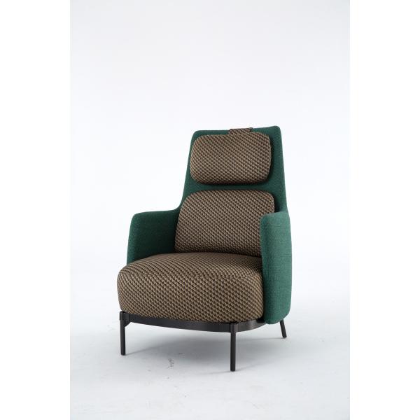 Contemporary European Italian Single Seat Modern Leather Sofa