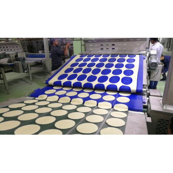 Multifunctional Flour Tortilla Machine , Automatic Tortilla Maker With Tunnel Oven