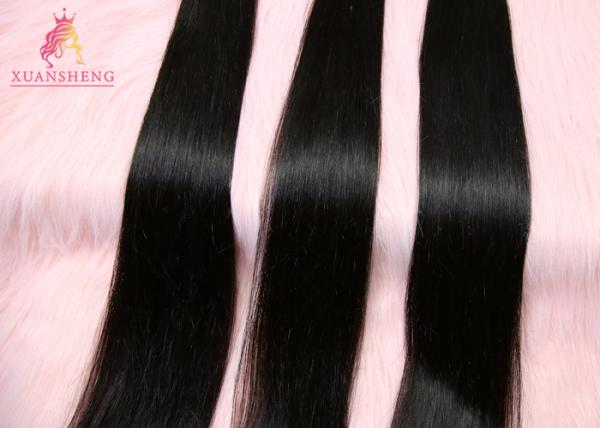 Original 8-30 Inches Virgin Indian Hair / Deep Body Wave Hair Natural Black