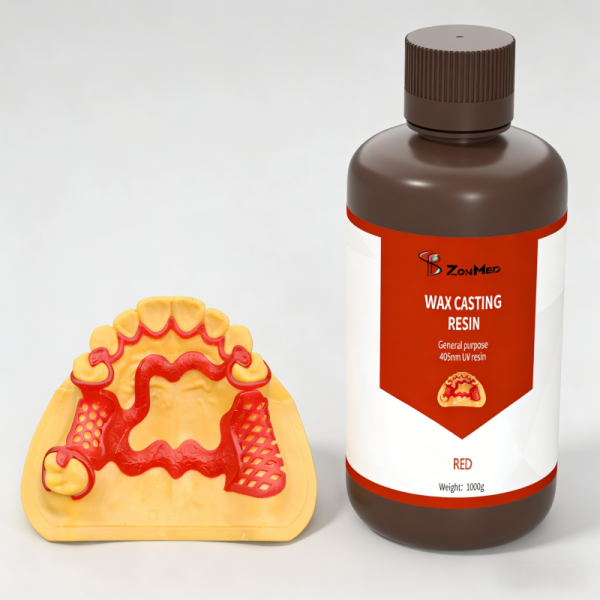 Resin Residual Rate less than 015 percent DentaCast dental UV resin for wax casting ensuring accurate dental wax patterns and smooth casting process