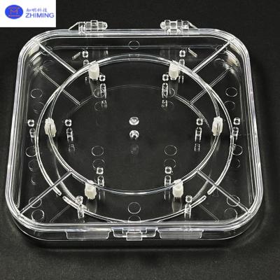 Boîte à plaquettes ajustable en PC transparent pour la protection des semi-conducteurs