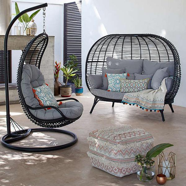Mail Packing N PE Wicker Sun Bed Outdoor Lounger Bed for Hotel Pool and Beach Furniture