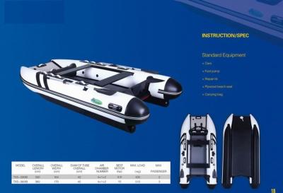 3.6M Inflatable Tender Catamaran With Airmat Floor In Pvc Tube Less Weight