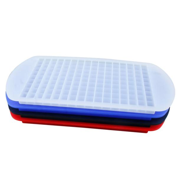 Fancy reusable high quality silicone 160 square ice cube tray