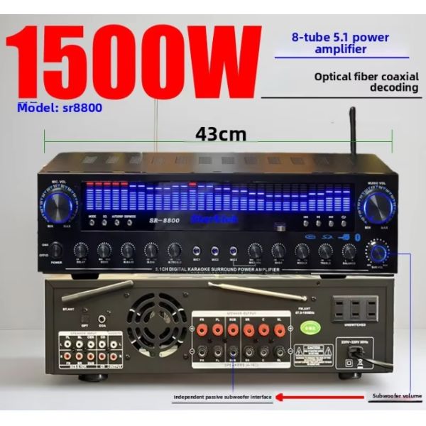 SR-8800 5.1 Channel Home Amplifier with Private Mold and OEM Brand Customization