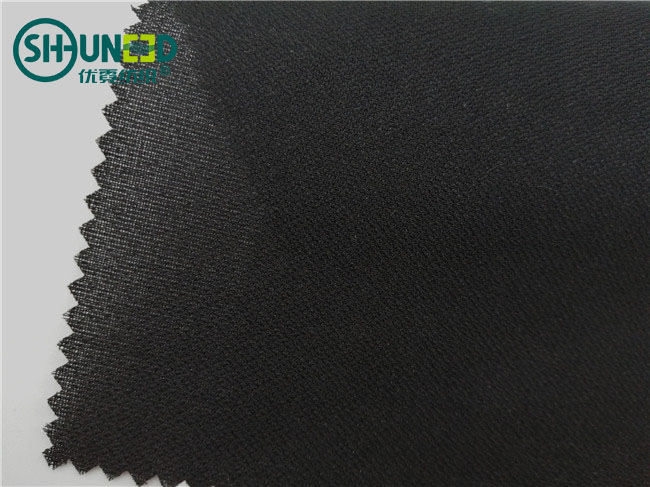 Eco Friendly Drill Fusing Woven Interlining Broken Twill Weave For Garment