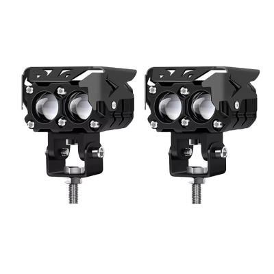 Luz de condução de motocicleta de 60W Ambre Branco Luz de projetor de motocicleta para condução noturna