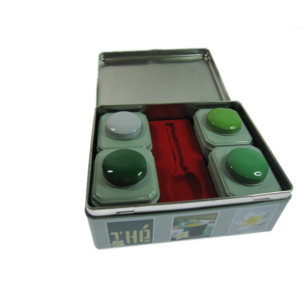 Square Tea Tin Box Tea Storage Tins Vintage Tea Tins Tinplate Pack Metal Box Tea Tin