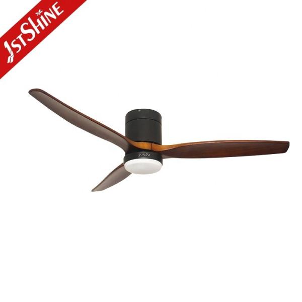 52 Madeira Natural Sólida Decorativa BLDC Poupança de Energia LED Ventilador de teto com luz 1stshine
