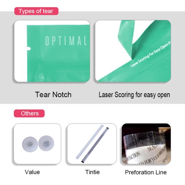 Напечатанный на заказ 250 г 500 г пластиковый пакет для упаковки пищи