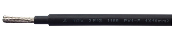 Annealed PV1 - F Solar Power Cables Copper Conductor XLPE Insulation Sheath