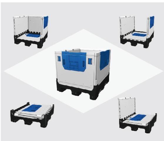 1200*1000 euro manufacturers of plastic pallet box bins germany bulk storage container