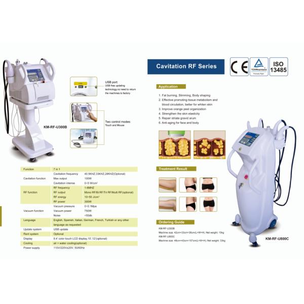 Переносная радиочастотная машина для похудения AU Plugs Ультразвуковая машина для кавитации жира