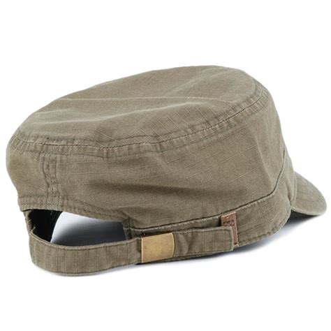 Military Patrol Vintage Flat Top Army Cap Embroidered Falt Logo Available